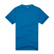 【2014新品】藏蓝色品质莱卡棉文化衫（可印字或图案）