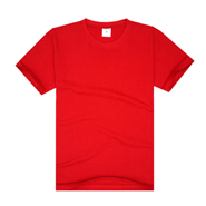 中国红经典纯棉圆领广告衫（现货可印图案、文字及logo）